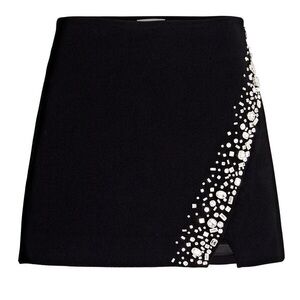 New A.L.C. Rylan Crystal-Embellished Jersey Mini Skirt Size 12